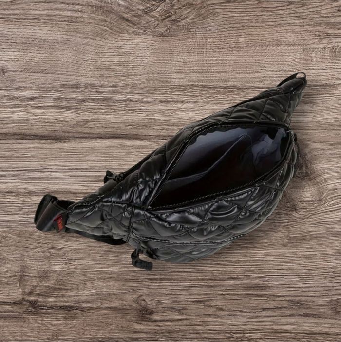 Grand sac banane mixte noir - photo numéro 3