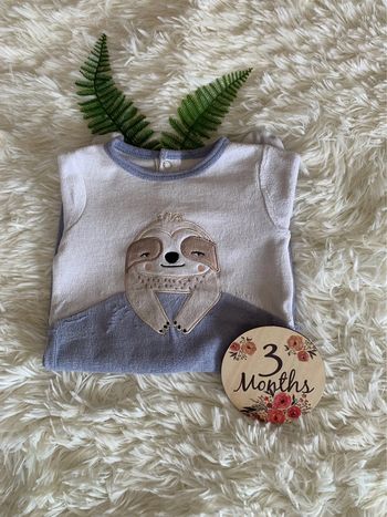 Pyjama 1 pièce grenouillère velours gemo 3M