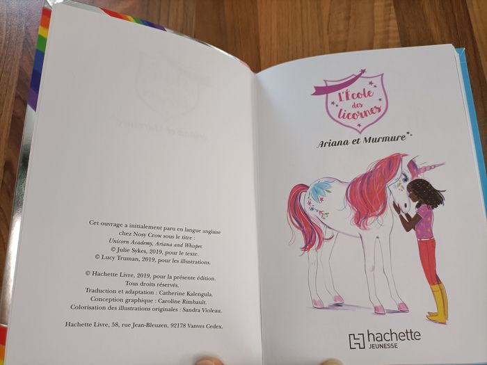 Livre École des licornes 🦄 tome 8 Ariana et Murmure - photo numéro 3