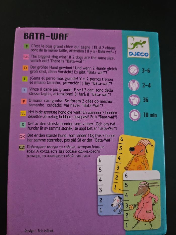 Jeux de société Bata-Waf Boite notice TBE - photo numéro 2