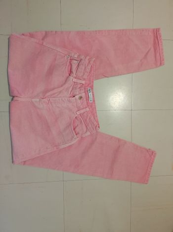Jean taille haute rose délavé Zara taille XS