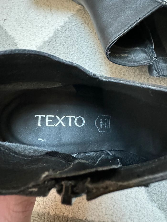 Bottines à talons en cuir Texto Taille 37 - photo numéro 6