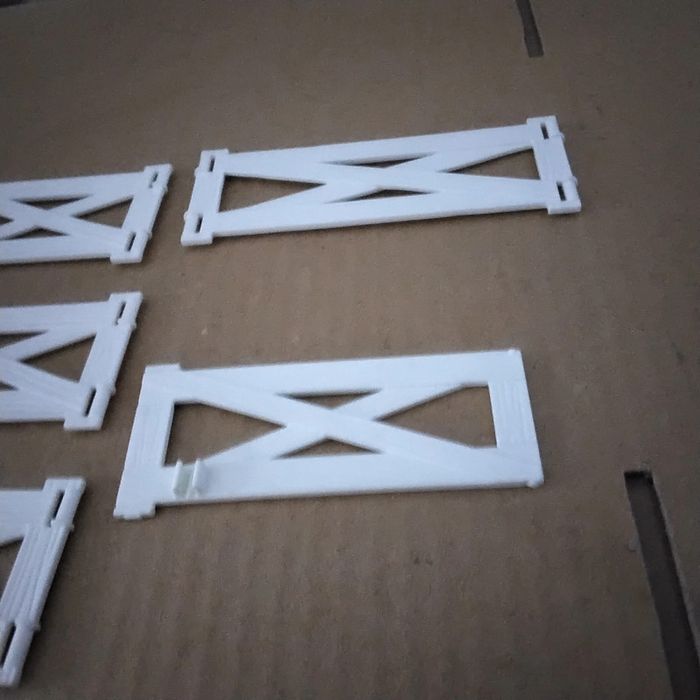 Lot de 5 barrières blanches Playmobil - photo numéro 2