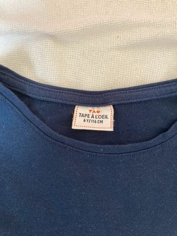 T shirt tape à l œil 6 ans