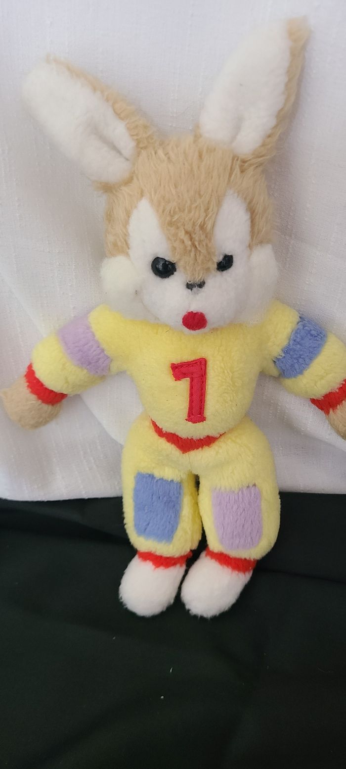 lapin nounours sportif ancienne peluche lapin - photo numéro 3