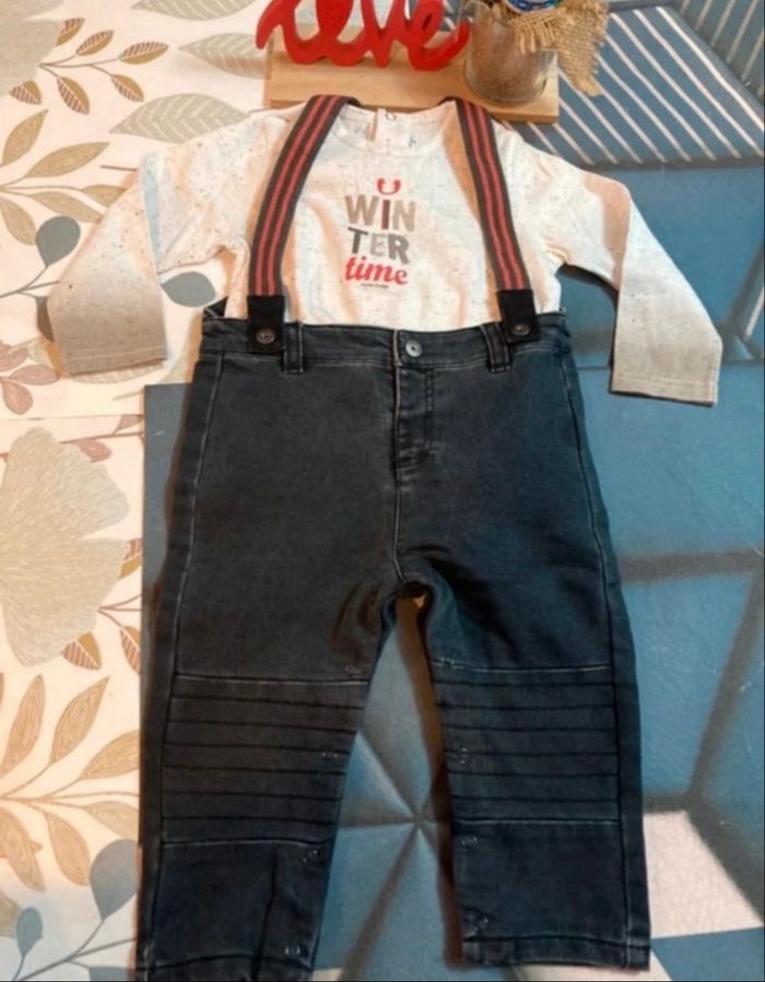 Salopette Sucre d’orge / 18 mois