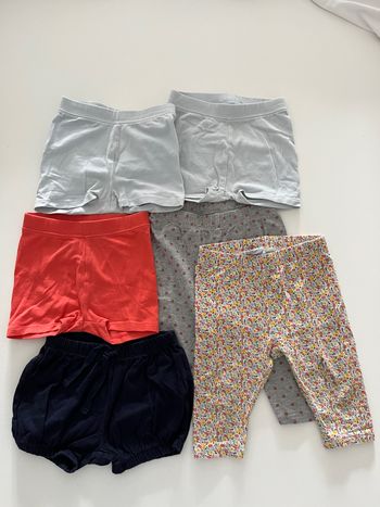 6 shorts Gap 12-18mois