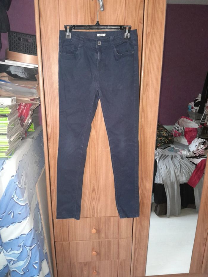 pantalon marine gémo