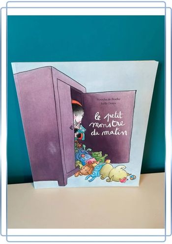 Livre école des loisirs le petit monstre du matin