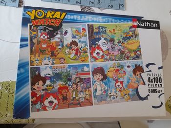 Puzzle yo kai watch nathan 4X100 pièces
