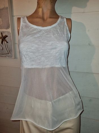 Top transparent court y2k T34-36