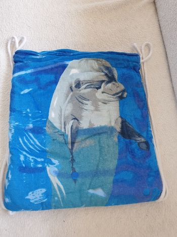Drap de plage sac dauphin