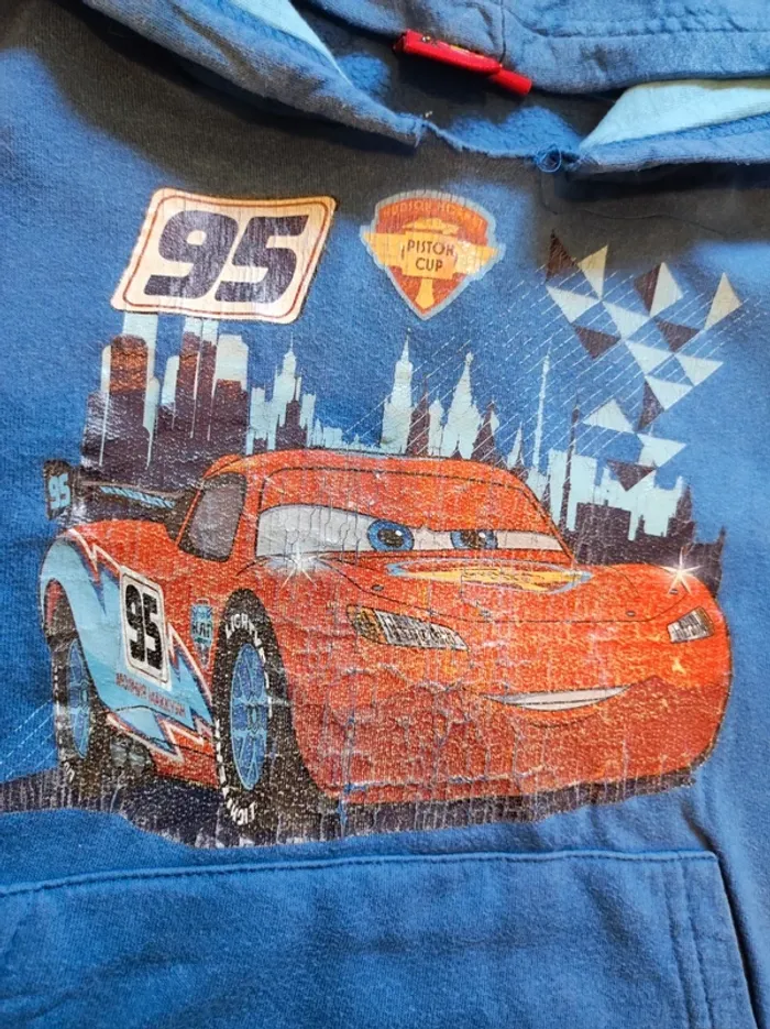 Sweat à capuche cars 4 ans - photo numéro 3