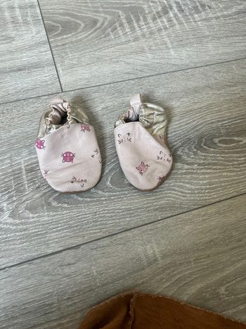 Chausson en cuite rose bébé