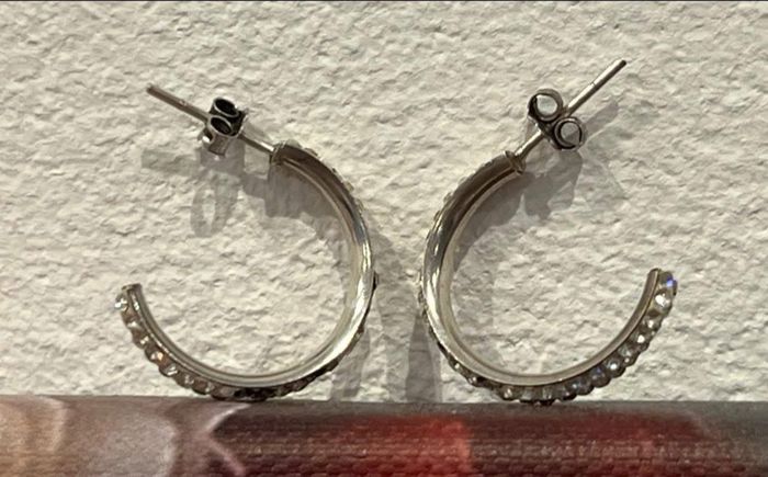 Boucles d’oreilles Swarovski bon état - photo numéro 2