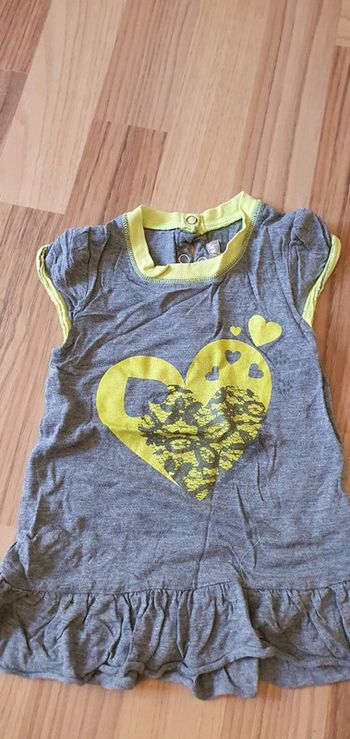 Chemise de nuit légère orchestra verte et grise