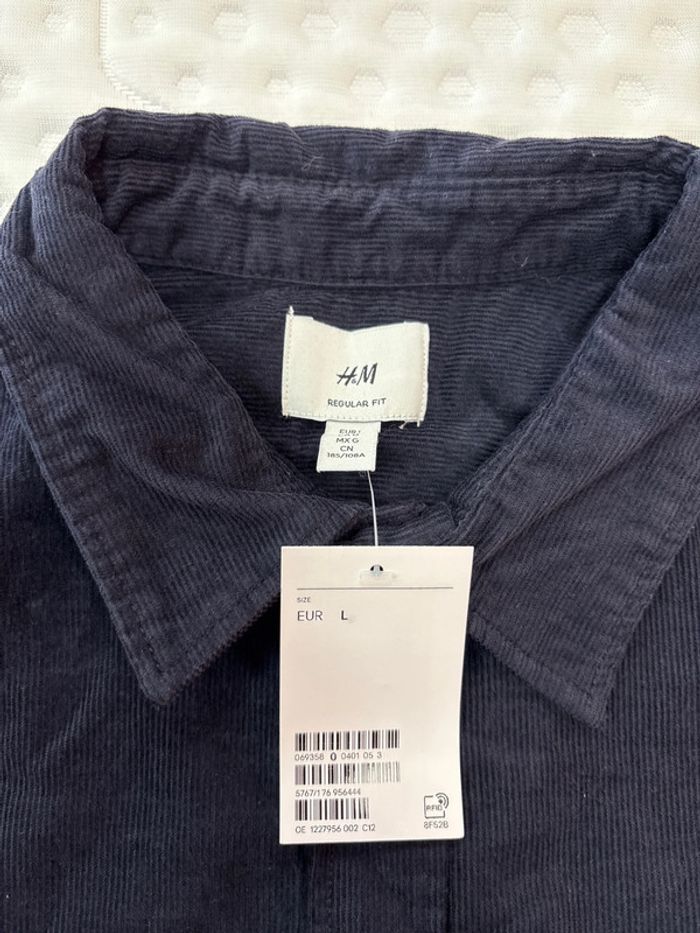 Chemise manche longue pour homme H&M taille L regular fit - photo numéro 3