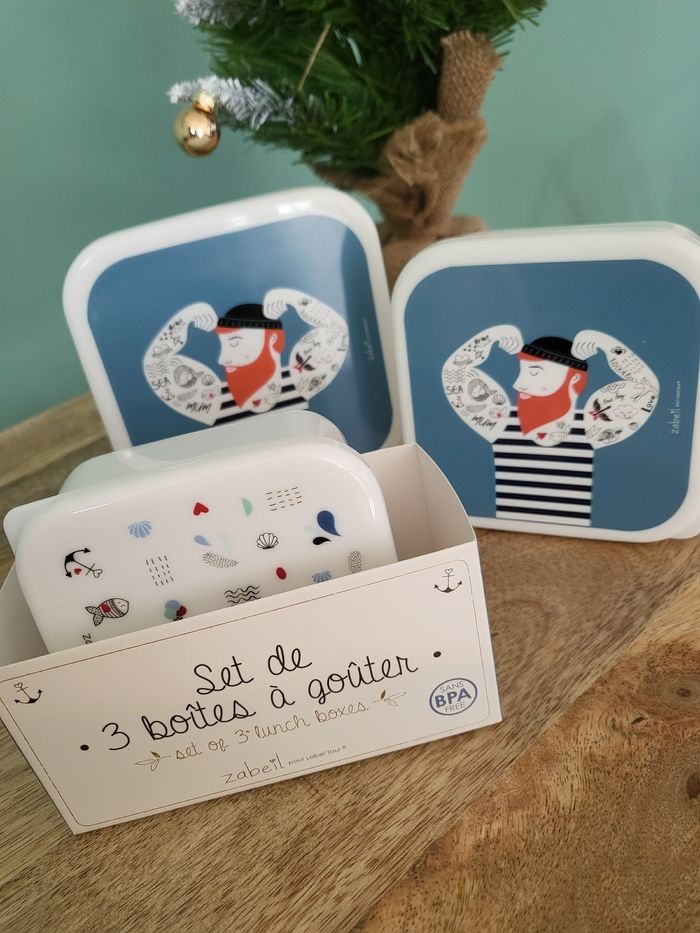 Lot 3 boîte à goûter