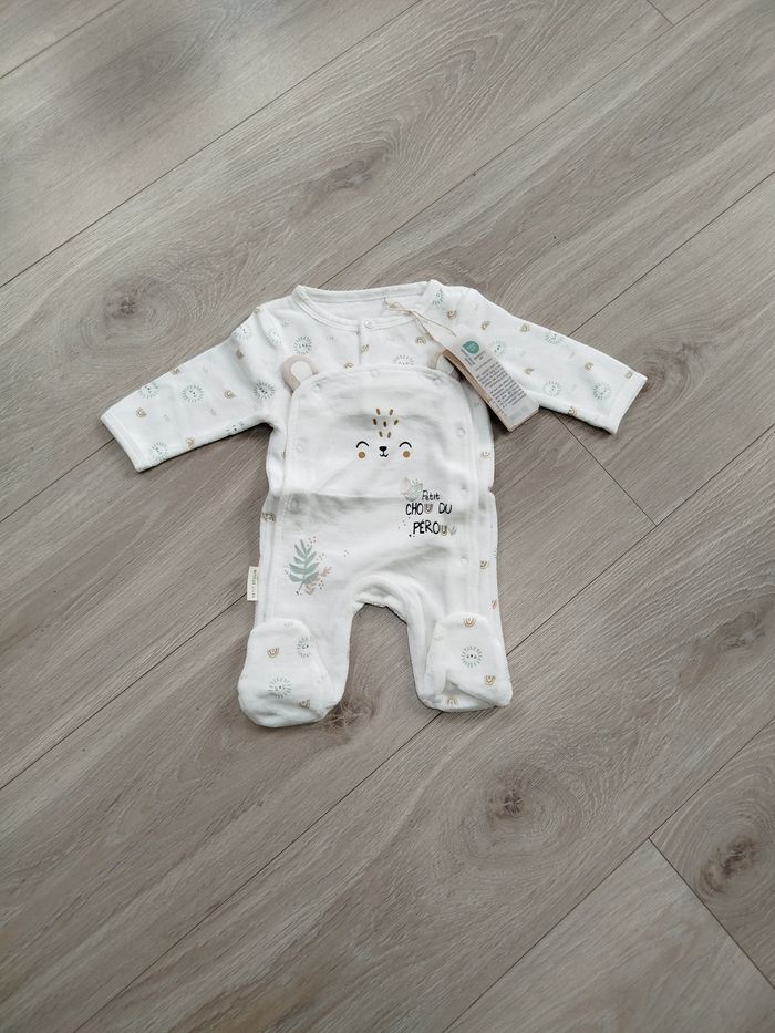 Pyjama petit béguin 1 mois 56 cm neuf