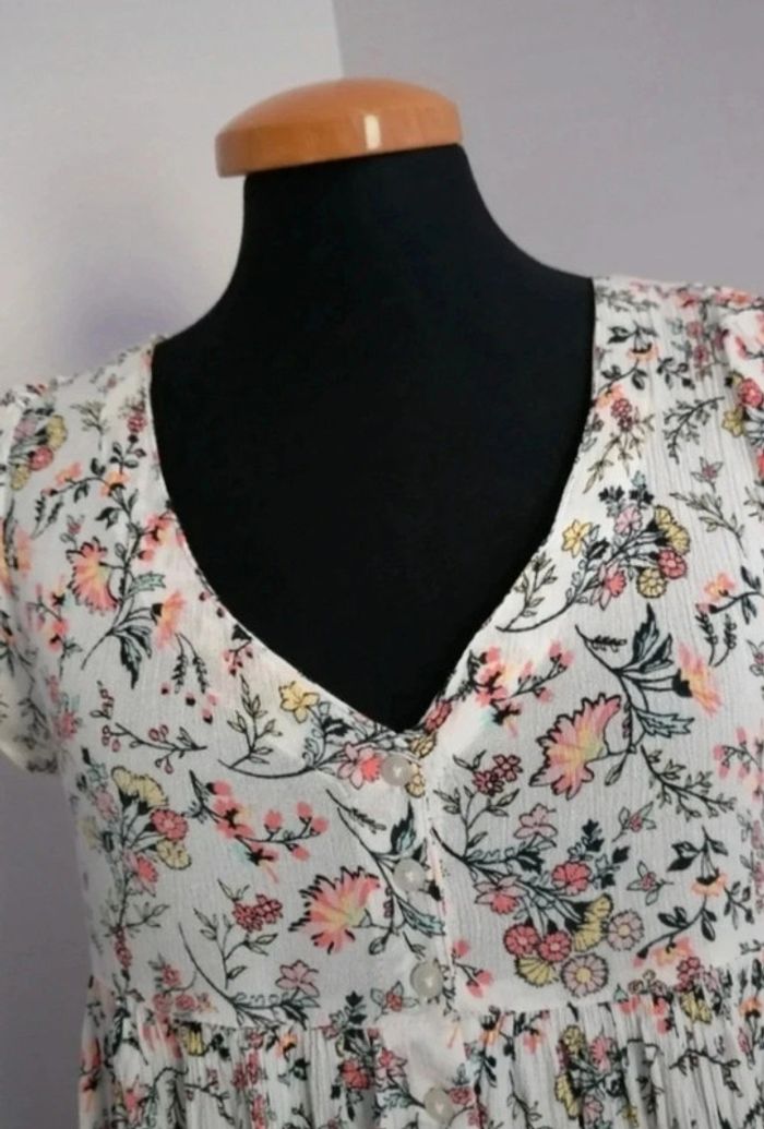Robe de plage boutonnée crème Jennyfer taille 36 - photo numéro 9
