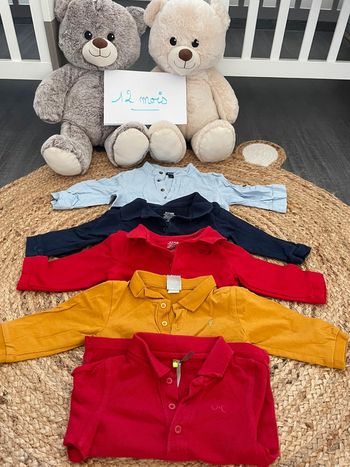 Lot polo ML 12 mois