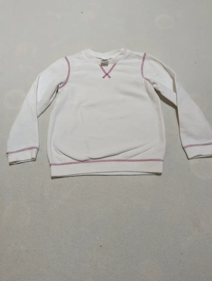 Sous-pull polaire blanc Quechua 5 ans