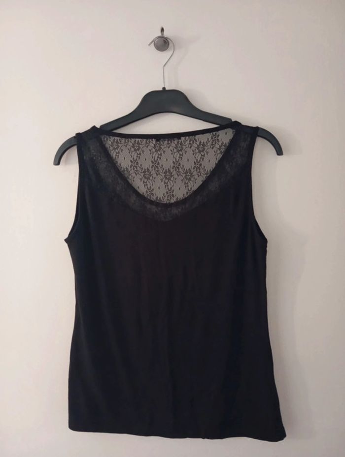 Blouse noire à dentelle, en taille M/38