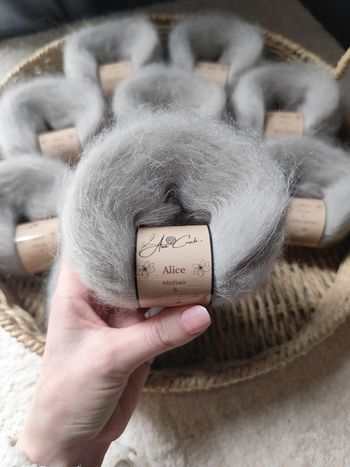 10 pelotes laine mohair & mérinos "Alice"
