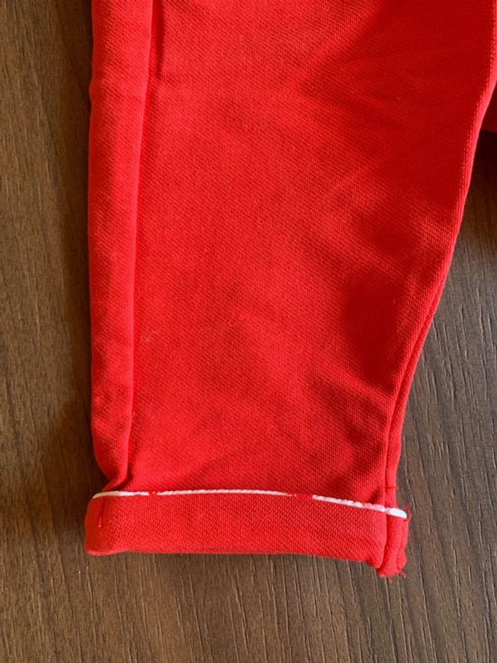 Pantalon Sergent Major 6 mois fille rouge - photo numéro 4