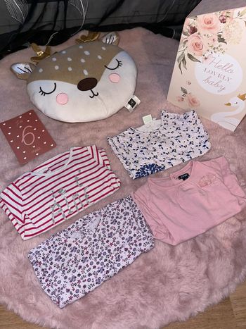 Lot de 4 tee shirt ML 6 mois
