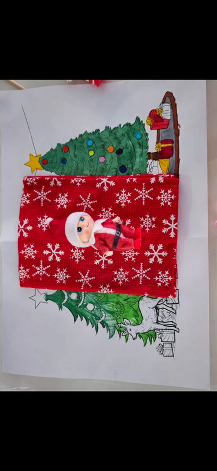Bébé lutin farceur Rouge déguisement pere noel
