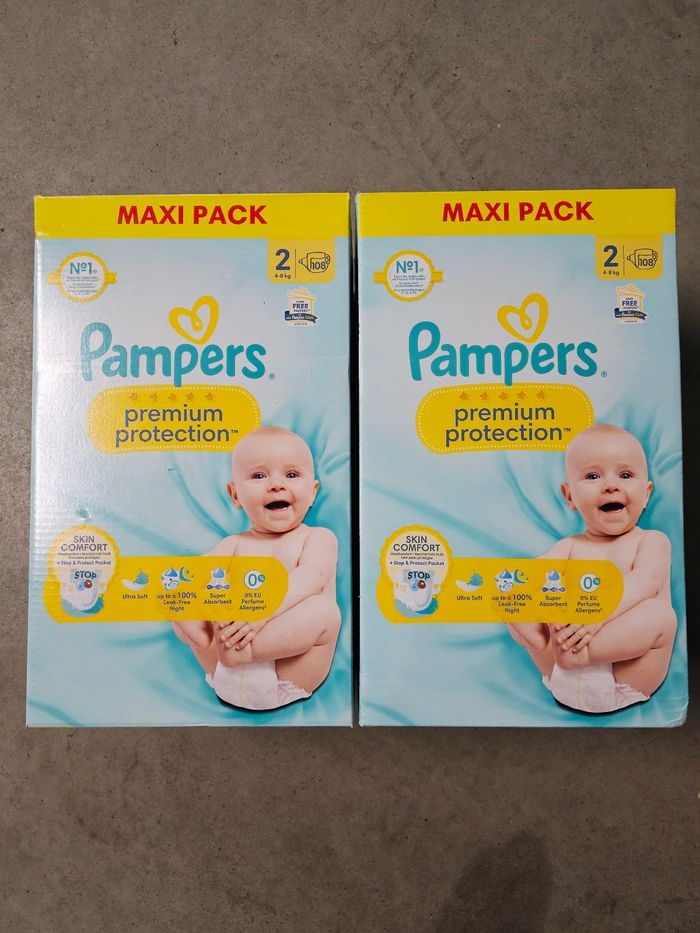 Pampers taille 2 x 2 cartons protection premium