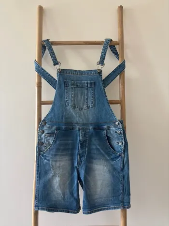 Combi short en jeans