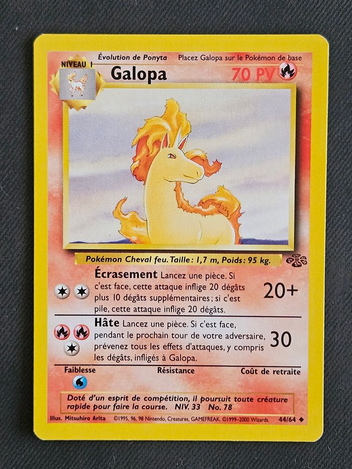 Carte Pokemon Galopa Jungle 44/64 - photo numéro 1