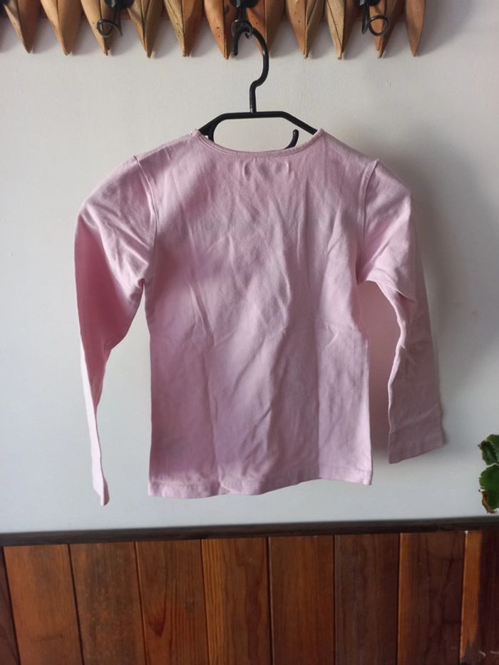 Tee-shirt manches longues rose - photo numéro 2