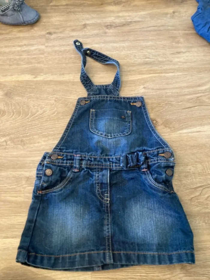 Robe salopette jean 18 mois