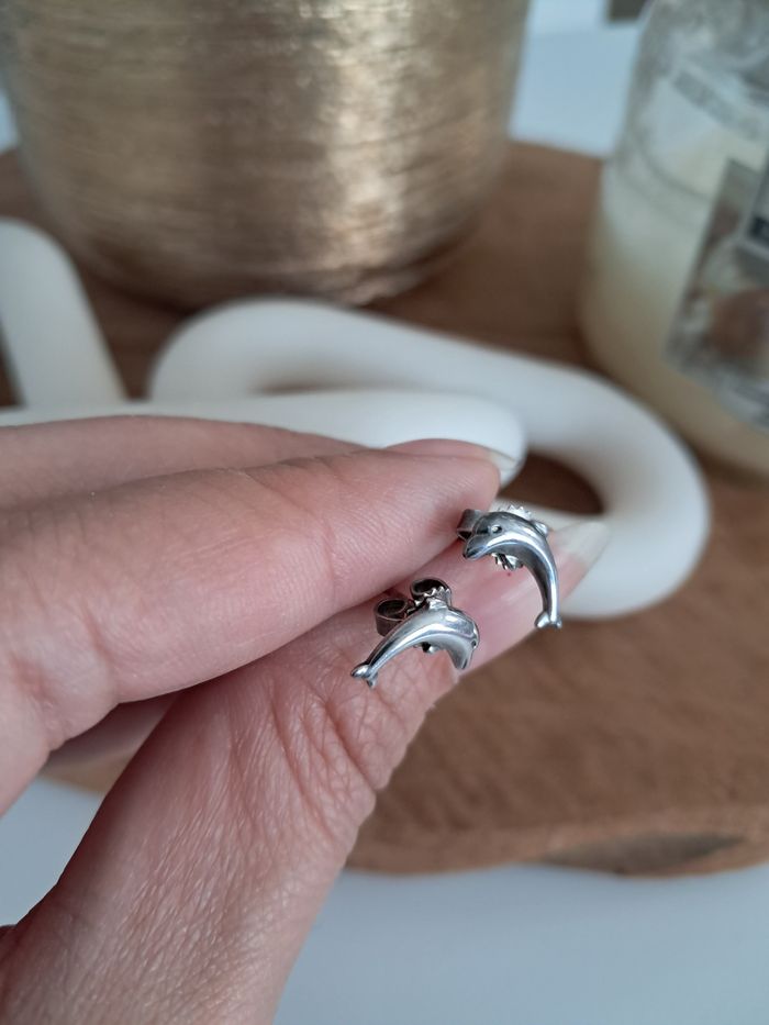 Boucles d'oreilles dauphin