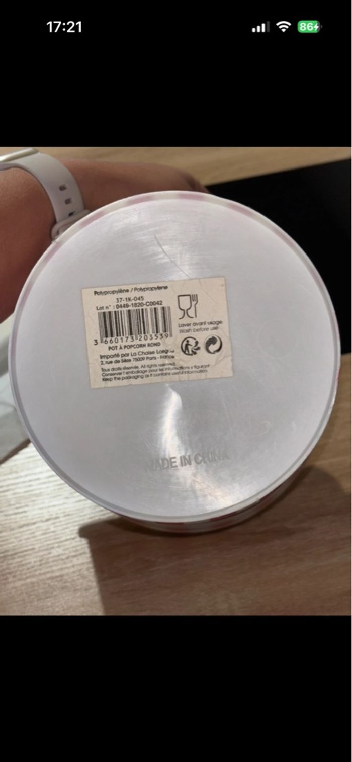 Pot à pop corn - photo numéro 3