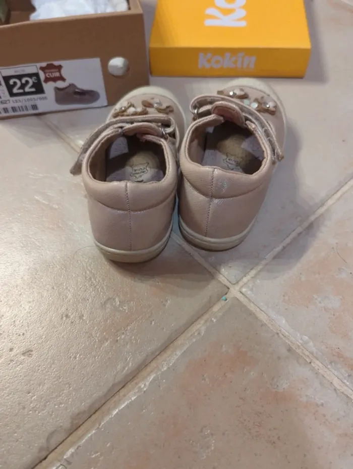 Sandales beige brillante kokin 22 - photo numéro 3