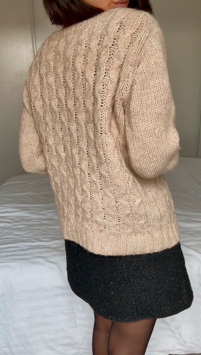Pull laine écossais beige Caroll - 42 - très bon état - photo numéro 2