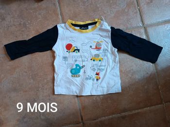 Maillot manche longue garçon 9 MOIS