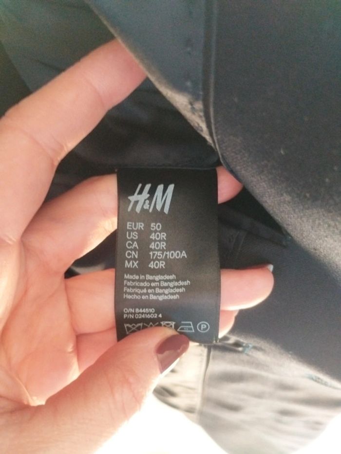 Veste de costume bleu marine H&M taille 50 neuve - photo numéro 6
