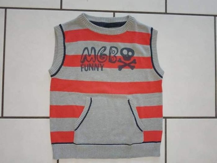 Pull sans manche garçon 5 ans