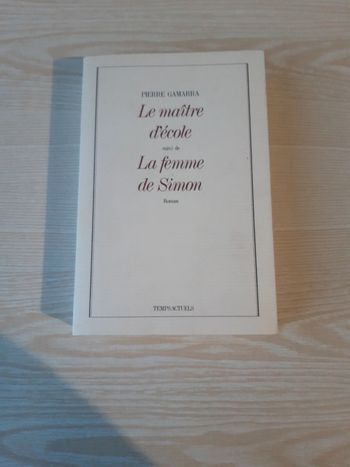 Livre le maitre d'école/ la femme de simon