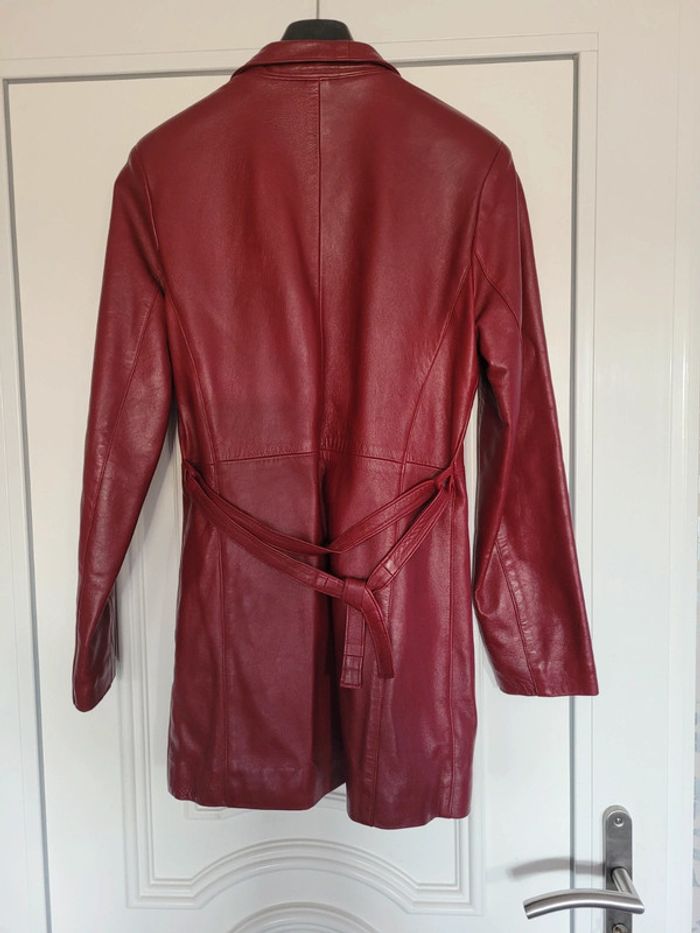 Manteau cuir femme 36 - photo numéro 2