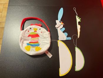 Sac poule + décorations de Pâques 
