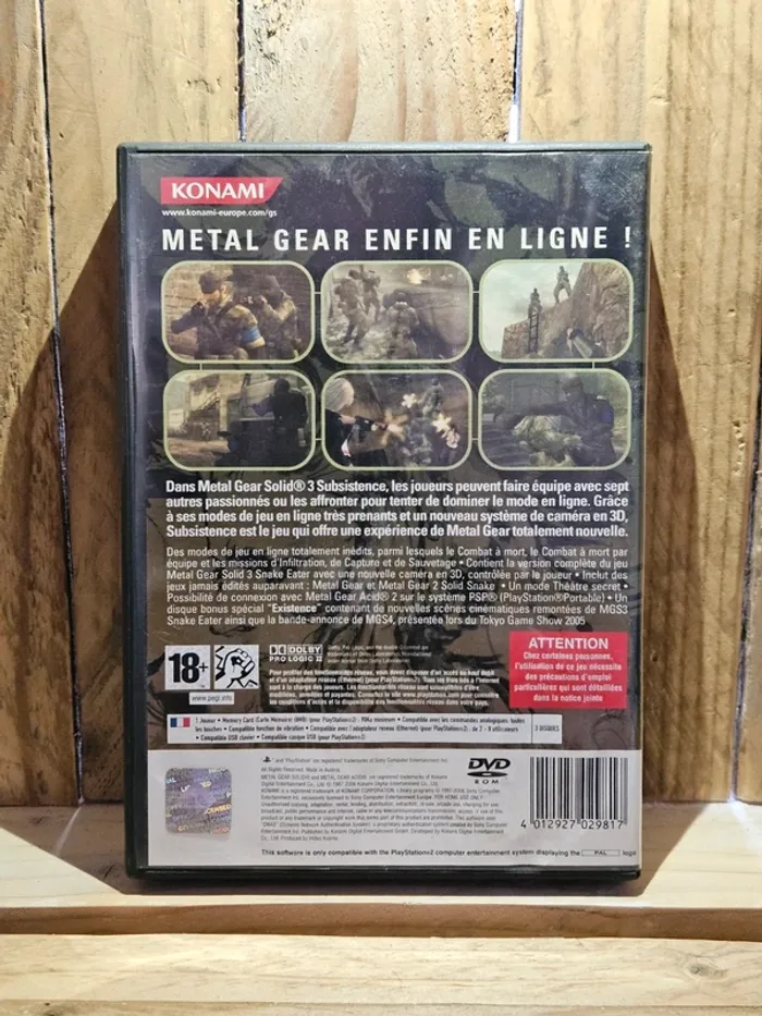 PlayStation 2 # Métal Gear Solid 3 Subsistence # - photo numéro 2
