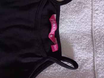 Petit pull à bretelle d'été pour petite fille couleur noire de bretelles 3 ans