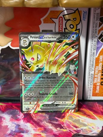 Pokémon Persian EX de la team rocket promo 218