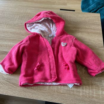 Gilet capuche  rose